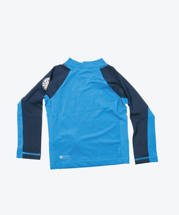 Rip Curl Shock UPF L/S Rash Vest - Boys (1-8 years) - Blue Gum